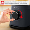Moulinex - Blender PerfectMix Essential Gris 1200W Bol Verre 2 L | Appareil a smoothie haute performance 1200 W - Technologie de