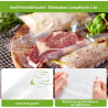 Rouleau Sous Vide Alimentaire, Sac Sous Vide Alimentaire pour L'appareil de Mise Sous Vide, 6 Rouleaux 28x300cm, Film Sous Vide 