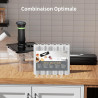 Rouleau Sous Vide Alimentaire, Sac Sous Vide Alimentaire pour L'appareil de Mise Sous Vide, 6 Rouleaux 28x300cm, Film Sous Vide 