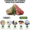 Rouleau Sous Vide Alimentaire, 10 Rouleau Film Sous Vide Alimentaire sans BPA, 5 Rouleaux 28x300cm et 5 Rouleaux 20x300cm Sac So