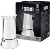 Bialetti - Nouvelle machine à expresso italienne Venus Induction en acier inoxydable, adaptée à tous les types d'assiettes, 4 ta