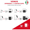 Bialetti - Nouvelle cafetière expresso Venus Induction, Plaque de cuisson en acier inoxydable, Adaptée à toutes les sources de c