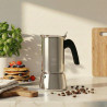 Bialetti - Nouvelle cafetière expresso Venus Induction, Plaque de cuisson en acier inoxydable, Adaptée à toutes les sources de c