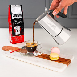 Bialetti - Nouvelle cafetière expresso Venus Induction, Plaque de cuisson en acier inoxydable, Adaptée à toutes les sources de c