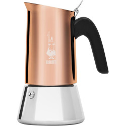 Bialetti New Venus cafetière 4 tasses, poignée anti-brûlure, ne convient pas à l'induction, 4 tasses (170 ml), Acier inoxydable,