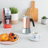 Bialetti Cafetière New Venus 2 tasses, poignée anti-brûlure, ne convient pas à l'induction, 2 tasses (85 ml), acier inoxydable, 
