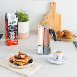 Bialetti Cafetière New Venus 2 tasses, poignée anti-brûlure, ne convient pas à l'induction, 2 tasses (85 ml), acier inoxydable, 