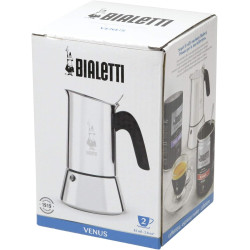 Bialetti 0001698 Cafetière Italienne, Acier Inoxydable, Argent, 2 Tasses