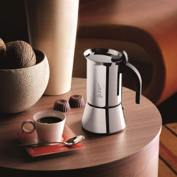 Bialetti 0001698 Cafetière Italienne, Acier Inoxydable, Argent, 2 Tasses