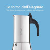 Bialetti 0001698 Cafetière Italienne, Acier Inoxydable, Argent, 2 Tasses