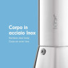 Bialetti 0001698 Cafetière Italienne, Acier Inoxydable, Argent, 2 Tasses