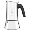 Bialetti Venus Nouvelle Génération Cafetière Italienne Induction, Acier Inoxydable, 4 Tasses (170 ml), Argent