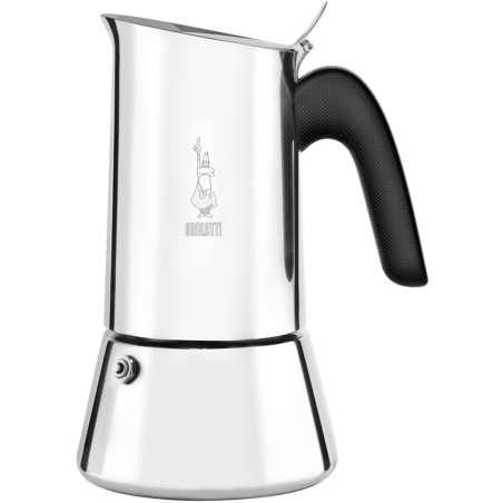 Bialetti 0001685 Cafetière italienne (Induction), Acier Inoxydable, Argent, 10 Tasses