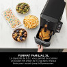 Ninja Double Stack XL Air Fryer, Friteuse sans huile Verticale SL400EUCP | Double Tiroir, 4 Niveaux de Cuisson, 2 Tiroirs, 2 Gri