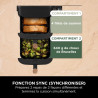 Ninja Double Stack XL Air Fryer, Friteuse sans huile Verticale SL400EUCP | Double Tiroir, 4 Niveaux de Cuisson, 2 Tiroirs, 2 Gri