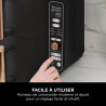 Ninja Double Stack XL Air Fryer, Friteuse sans huile Verticale SL400EUCP | Double Tiroir, 4 Niveaux de Cuisson, 2 Tiroirs, 2 Gri