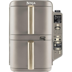 Ninja Double Stack XL avec thermosonde numérique, Air Fryer SL451EUSD | vertical à double tiroir avec 4 niveaux de cuisson, 2 gr
