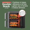 Ninja Double Stack XL avec thermosonde numérique, Air Fryer SL451EUSD | vertical à double tiroir avec 4 niveaux de cuisson, 2 gr