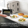Ninja Double Stack XL avec thermosonde numérique, Air Fryer SL451EUSD | vertical à double tiroir avec 4 niveaux de cuisson, 2 gr