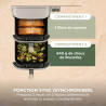 Ninja Double Stack XL avec thermosonde numérique, Air Fryer SL451EUSD | vertical à double tiroir avec 4 niveaux de cuisson, 2 gr