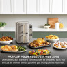 Ninja Double Stack XL avec thermosonde numérique, Air Fryer SL451EUSD | vertical à double tiroir avec 4 niveaux de cuisson, 2 gr