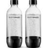 Sodastream Classic Lot de 2 Bouteilles Réutilisables 1L Sans BPA | Noires
