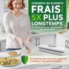 FoodSaver Rouleaux d’emballage sous vide | Sacs alimentaires recyclables et réutilisables | Conservent la fraîcheur de vos alime