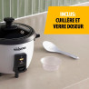 Tristar Cuiseur à Riz 0,6 L, Cuve Intérieure Antiadhésive, Maintien au Chaud et Arrêt Automatique, Format Compact, Avec Gobelet 