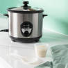 Tristar Cuiseur à riz RK-6117-0,6 litre - Fonction de maintien au chaud,300w,0.6l,18 x 18 x 18cm,noir,blanc