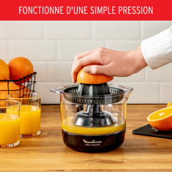 Moulinex - Presse agrume électrique Ultra Compact Double rotation 0.45 L | Machine à jus de fruits compacte - pour toute la fami