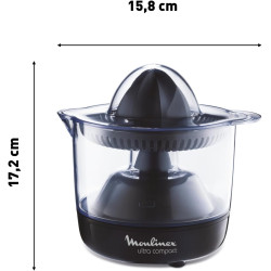 Moulinex - Presse agrume électrique Ultra Compact Double rotation 0.45 L | Machine à jus de fruits compacte - pour toute la fami