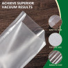 Vinabo Sacs Sous Vide Alimentaire 20 x 30 cm, 100 Sachets Gaufrés | Pour Machine Sous Vide, Réfrigérateur, Congélateur et Cuisso