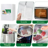 Vinabo Sacs Sous Vide Alimentaire 20 x 30 cm, 100 Sachets Gaufrés | Pour Machine Sous Vide, Réfrigérateur, Congélateur et Cuisso