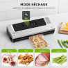 Bonsenkitchen Machine Sous Vide Alimentaire à Double Soudure, VS2100 | Appareil de Mise Sous Vide pour La Cuisson Sous Vide et L