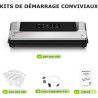 Bonsenkitchen Machine Sous Vide Alimentaire à Double Soudure, VS2100 | Appareil de Mise Sous Vide pour La Cuisson Sous Vide et L