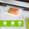 Bonsenkitchen Sacs Sous Vide Alimentaire 100 Sachets 15x25 cm | Pour Machine Sous Vide - Sacs Gaufrés Pour La Conservation Des A