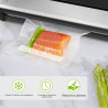 Bonsenkitchen Sacs Sous Vide Alimentaire 100 Sachets 15x25 cm pour Machine Sous Vide - Sacs à Faire le Vide d'air Gaufrés pour l