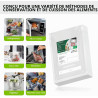 Bonsenkitchen Sacs Sous Vide Alimentaire 100 Sachets 15x25 cm pour Machine Sous Vide - Sacs à Faire le Vide d'air Gaufrés pour l