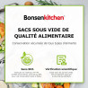Bonsenkitchen Sacs Sous Vide Alimentaire, 100 Sacs, 28 x 40 cm | Pour Machines Sous Vide et Cuisson Sous Vide, Sans BPA, VB3214