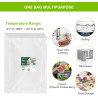 Bonsenkitchen Sacs Sous Vide Alimentaire, 100 Sacs -28 x 40 cm, pour Machines Sous Vide et Cuisson Sous Vide, Sans BPA, VB3214 (