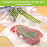 Bonsenkitchen Sacs Sous Vide Alimentaire, 100 Sacs -28 x 40 cm, pour Machines Sous Vide et Cuisson Sous Vide, Sans BPA, VB3214 (