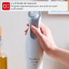 Moulinex - Mixeur plongeant Daily Chef 600W - Mixage rapide - Blanc | Mixage rapide avec 4 lames inox Powelix brevetées - Moteur