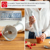 Moulinex - Mixeur plongeant Turbomix 350W - Mixage rapide -Blanc | Mixer plongeant pour soupes et purées - Gobelet 800 ml - Lame
