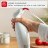 Moulinex - Mixeur plongeant Turbomix 350W - Mixage rapide -Blanc | Mixer plongeant pour soupes et purées - Gobelet 800 ml - Lame