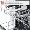 Moulinex - Mixeur plongeant Turbomix 350W - Mixage rapide -Blanc | Mixer plongeant pour soupes et purées - Gobelet 800 ml - Lame