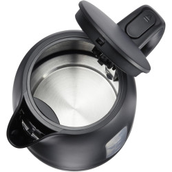 Amazon Basics Bouilloire Électrique 1,7L, 2200 W, Sans BPA avec Base 360°, Arrêt Automatique et Filtre Anti-Calcaire Amovible, N