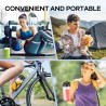 Ganiza Mixeur 900W, Mini Blender pour Smoothies, avec 3 Gourdes Portables (2×500ml+1×700ml), Lame à 4 Couteaux en Acier Inoxydab