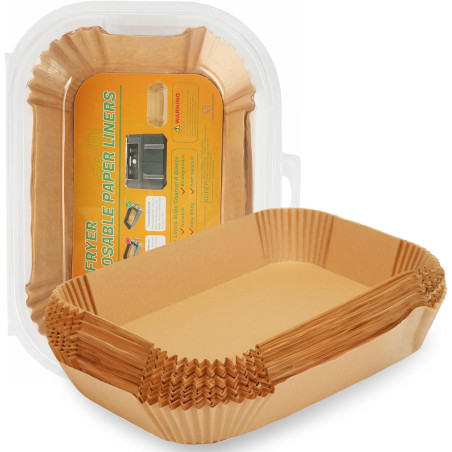 BYKITCHEN Papier cuisson pour air fryer Ninja SL400EU 9,5L, 220 pièces | Pour Ninja Double Stack XL, AF300EU et DZ300EU, papier 