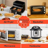 BYKITCHEN Papier cuisson pour air fryer Ninja SL400EU 9,5L, 220 pièces | Pour Ninja Double Stack XL, AF300EU et DZ300EU, papier 