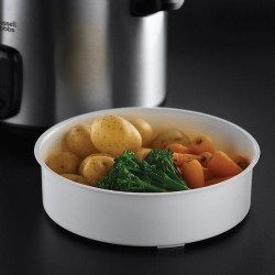 Russell Hobbs Cuiseur de Riz [Grande Capacité] Inox (1,8L, 10 portions, cuillère à riz & Dosette incl., Arrêt & Maintien au Chau